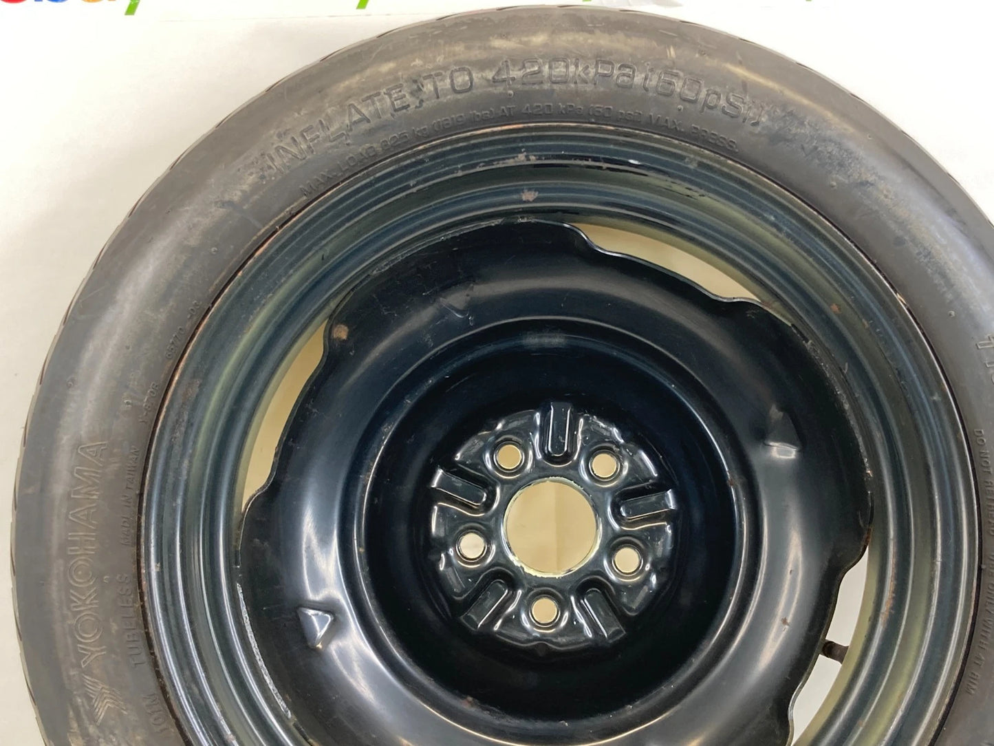 2004-2015 TOYOTA PRIUS EMERGENCY SPARE TIRE WHEEL COMPACT DONUT T135/80D16 101M