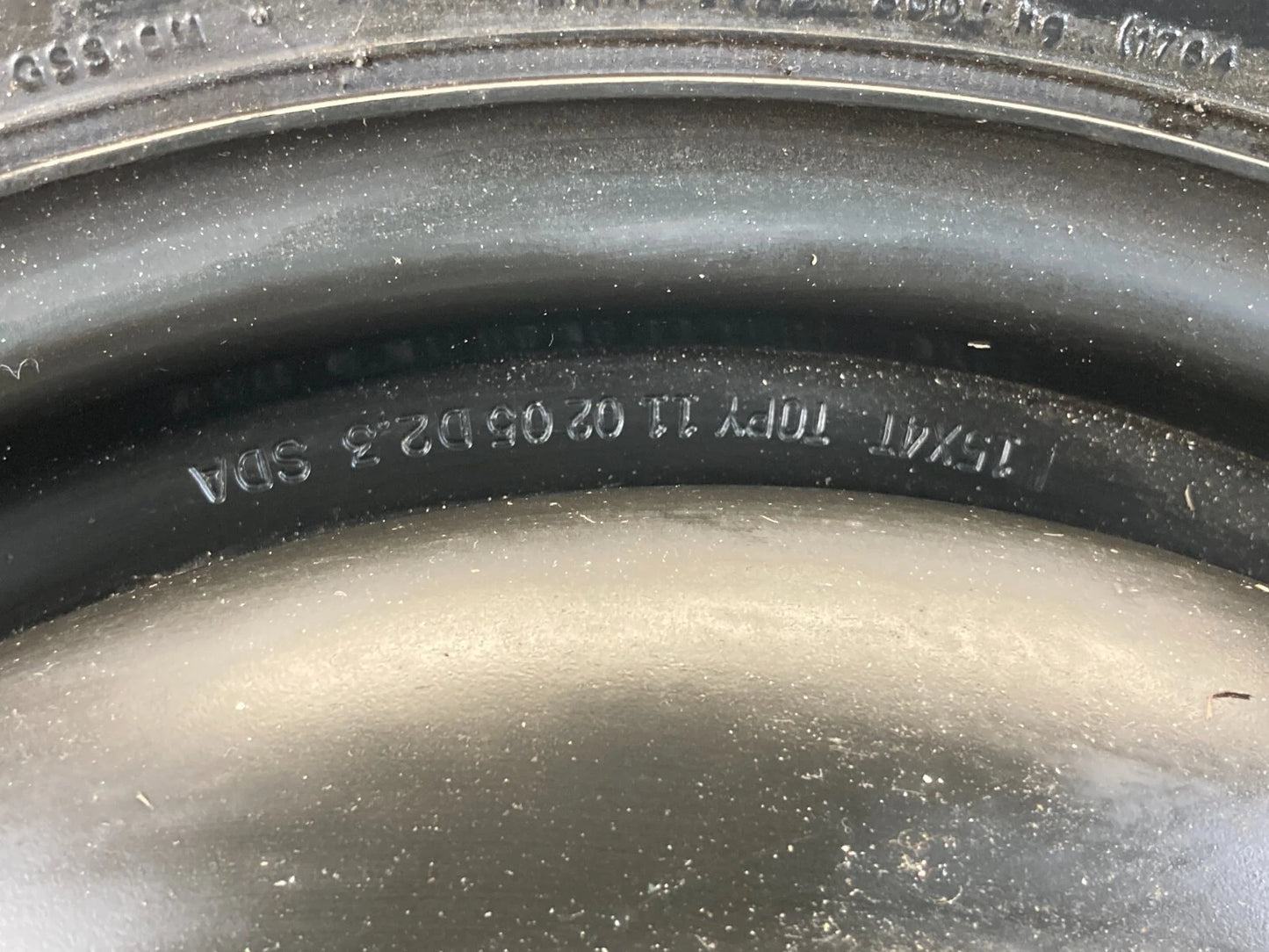 2003-2007 HONDA ACCORD SEDAN EMERGENCY INFLATABLE SPARE TIRE WHEEL 135/90D15 OEM