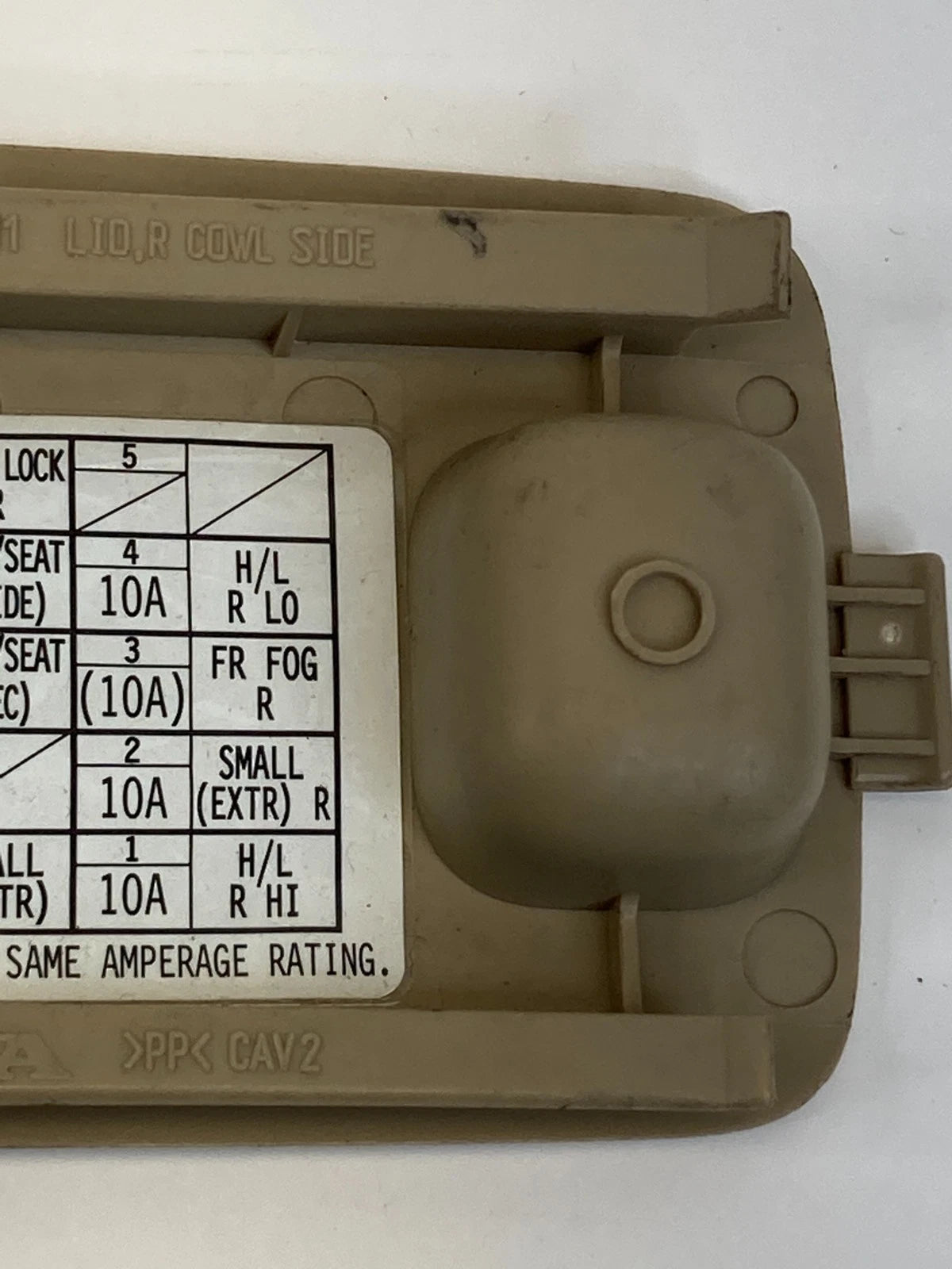 2008-2012 HONDA ACCORD RIGHT LOWER DASH INTERIOR FUSE BOX DOOR LID COVER OEM