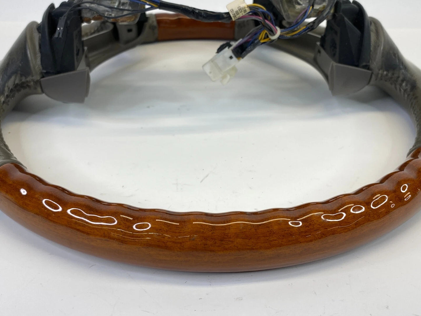 2000-2005 CADILLAC DEVILLE STEERING WHEEL LEATHER & WOOD 16761299 OEM