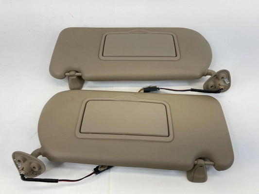 2004-2009 CADILLAC SRX FRONT LEFT RIGHT SUNVISORS PAIR SET ASSY UNIT OEM FACTORY