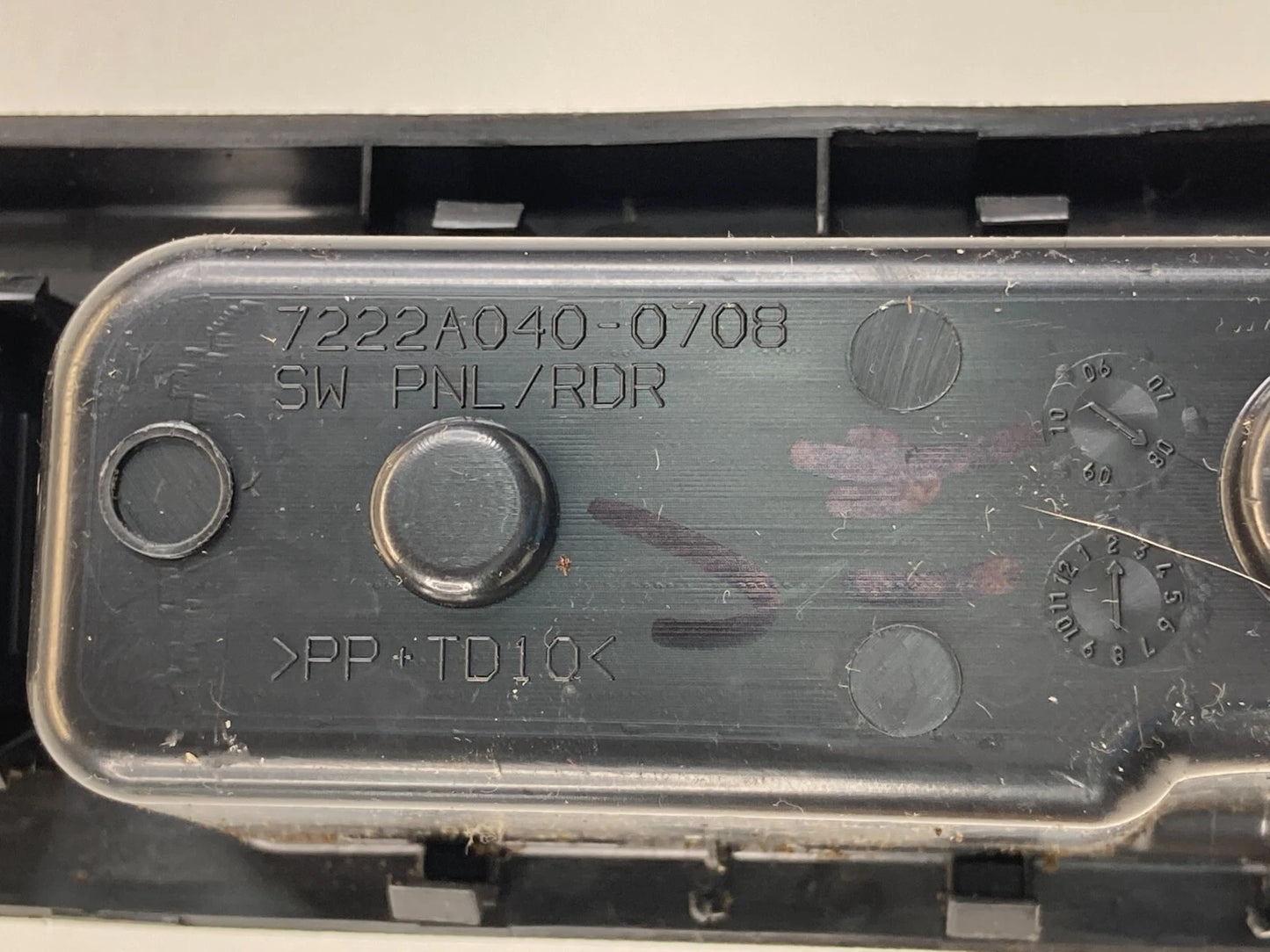 2007-2012 MITSUBISHI GALANT REAR RIGHT WINDOW SWITCH BEZEL TRIM PANEL OEM