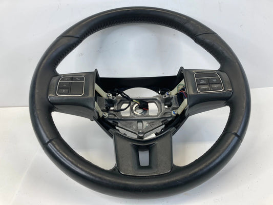 2013-2016 DODGE DART STEERING WHEEL W/ CRUISE CONTROL LEATHER BLACK 1ZX28DX9AC