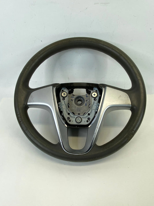 2012-2014 HYUNDAI ACCENT 1.6L L4 DRIVER SIDE STEERING WHEEL W/O SWITCHES OEM