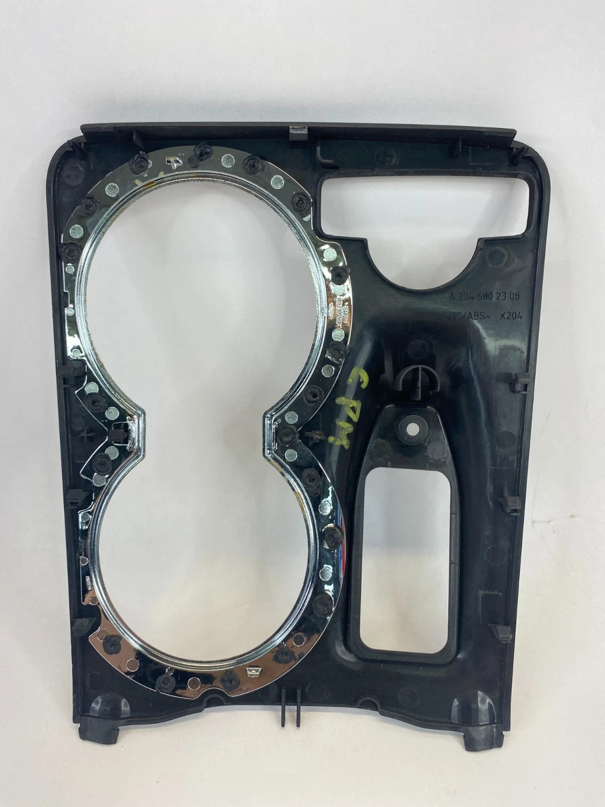 10-15 MERCEDES-BENZ GLK350 CENTER CONSOLE CUP HOLDER BEZEL SURROUND A2046802308