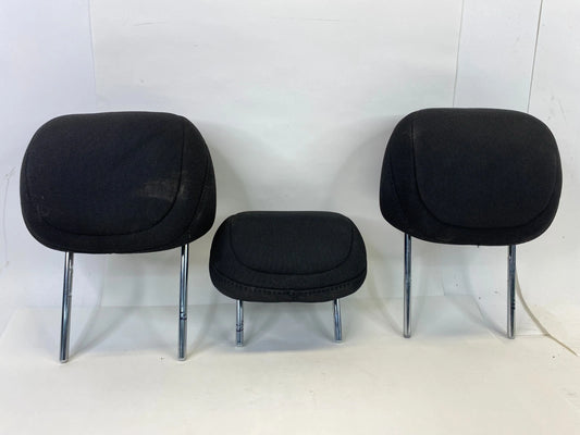 2013-2016 DODGE DART REAR SEAT HEADREST HEAD REST SET OF 3 CLOTH BLACK OEM
