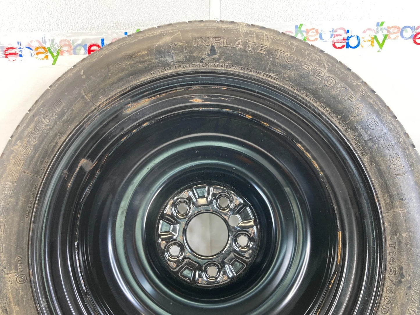 2008 2009 INFINITI G37 EMERGENCY SPARE TIRE WHEEL COMPACT DONUT T145/80D17 107M