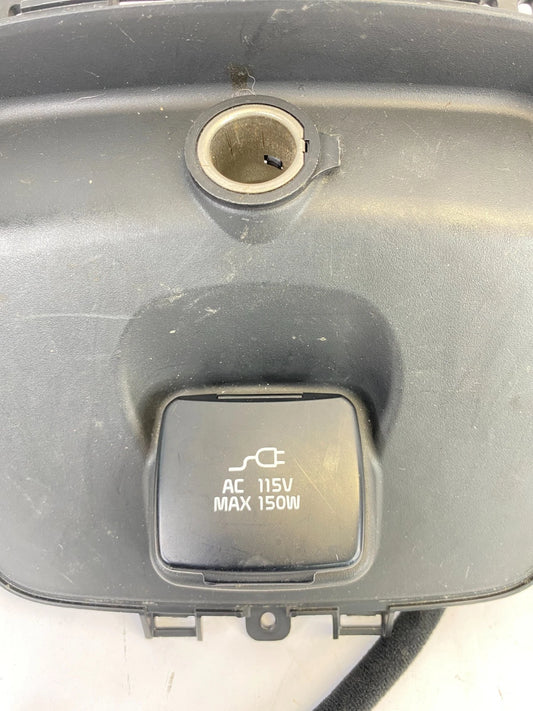 2014 2015 KIA SORENTO CENTER CONSOLE REAR POWER OUTLET BEZEL 115V ASSY OEM