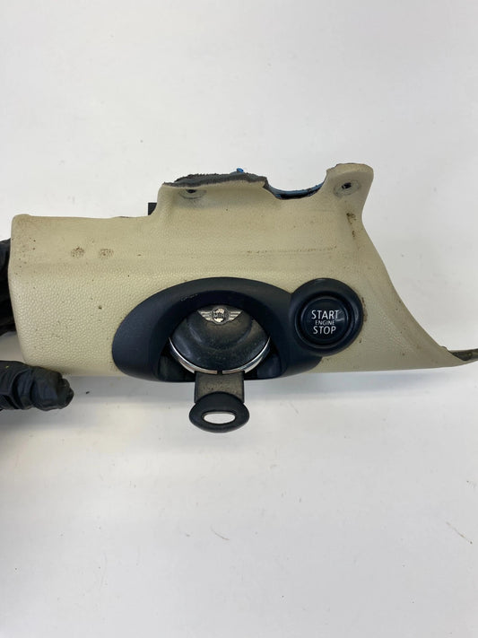 2007-2013 MINI COOPER R56 IGNITION SWITCH KEY CARD READER START BUTTON BEIGE OEM
