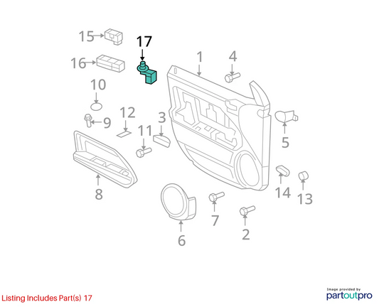 08-14 DODGE AVENGER 11-14 CHRYSLER 200 FRONT LEFT DRIVER MIRROR SWITCH 56040694A