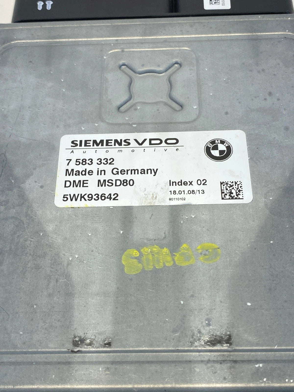2007 2008 BMW 335XI ENGINE CONTROL MODULE ECU UNIT SIEMENS OEM FACTORY 7583332