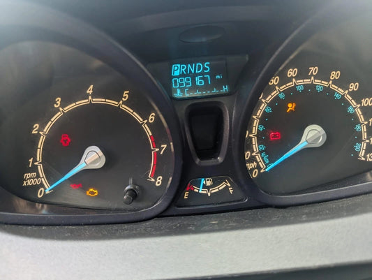 14 15 FORD FIESTA 1.6L AT SPEEDOMETER INSTRUMENT CLUSTER 99K MILES VPDE8F-10894A