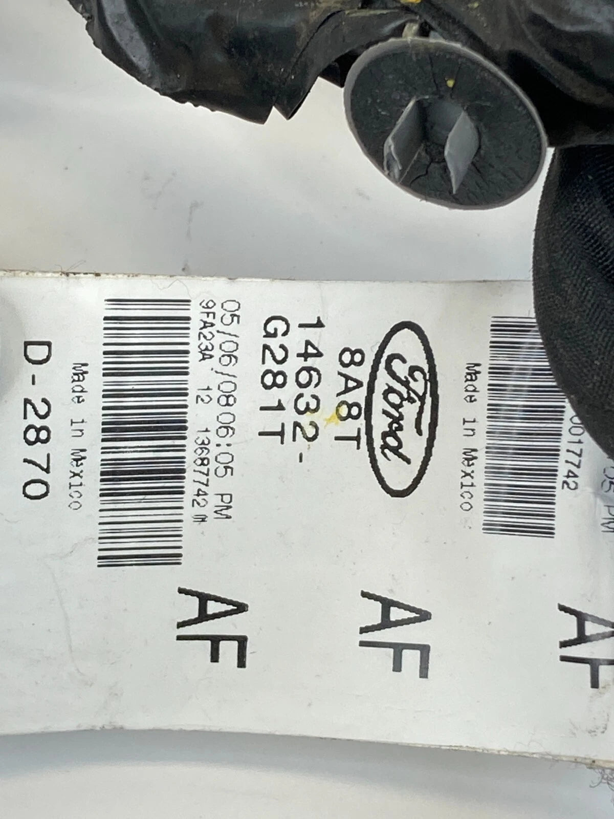 09-19 FORD FLEX REAR RIGHT SIDE DOOR WIRING WIRE HARNESS 8A8T-14632-G281T OEM