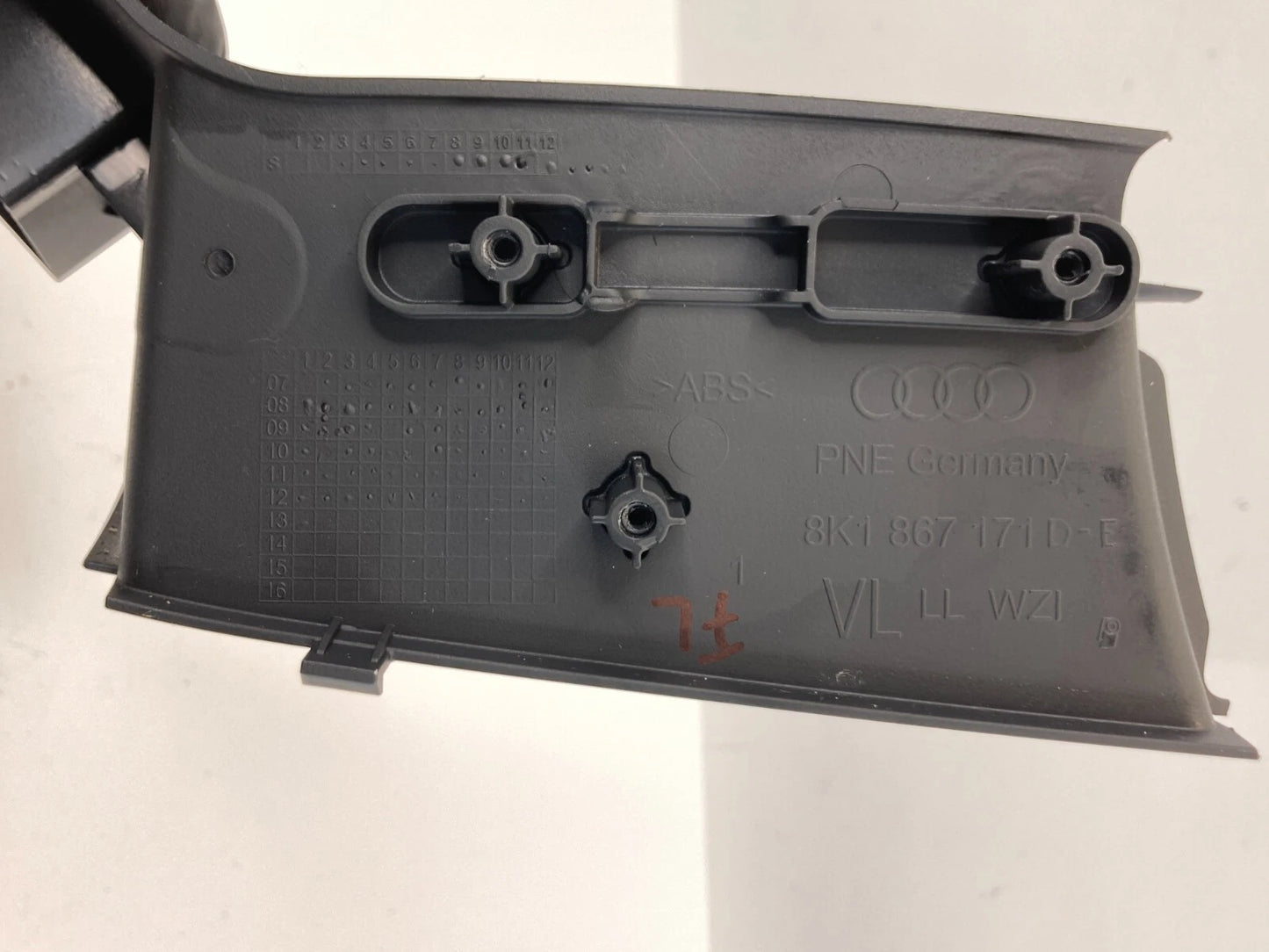 2013-2016 AUDI A4 FRONT LEFT SIDE DOOR WINDOW SWITCH BEZEL PANEL 8K1-867-171-D