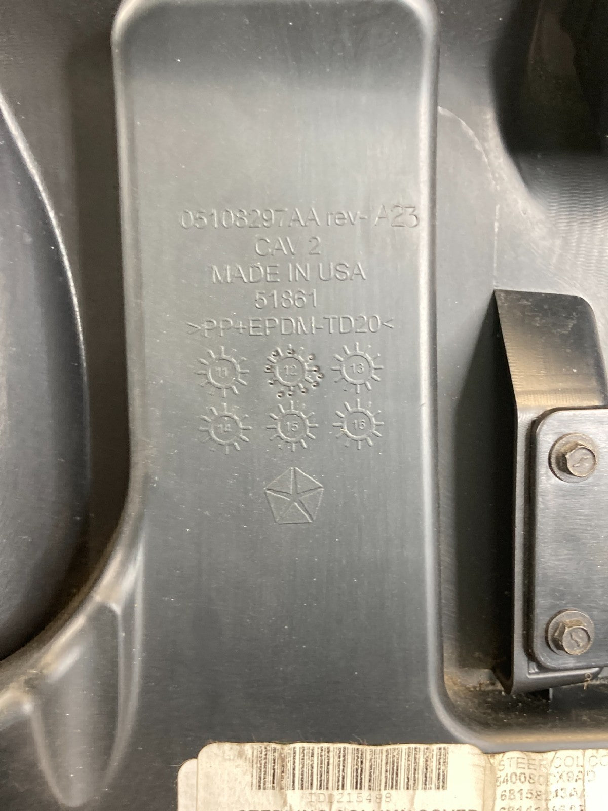 2013-2016 Dodge Dart Left Driver Side Dash Lower Knee Cover Panel 1SV30DX9AD OEM