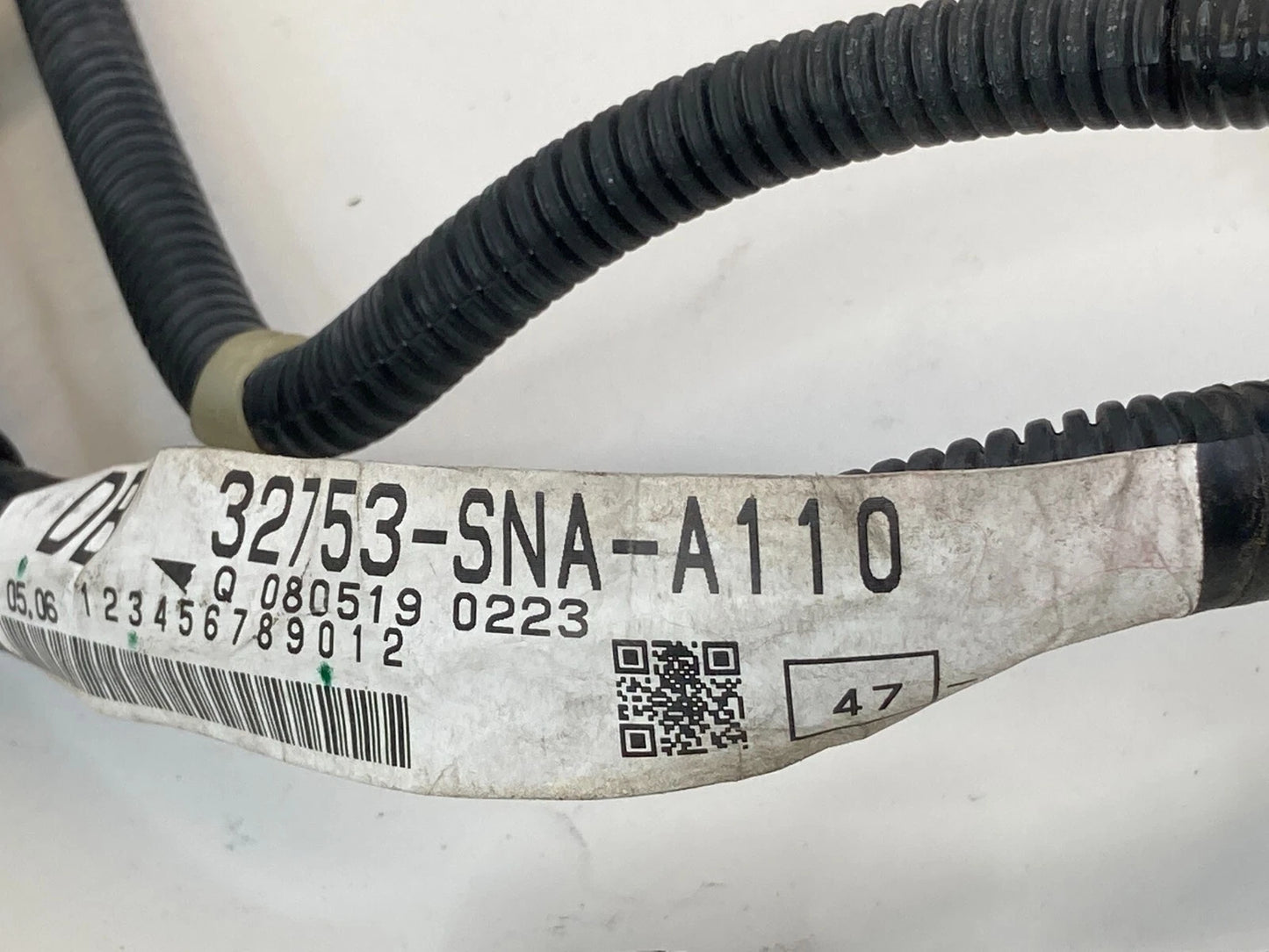 2006-2011 HONDA CIVIC SEDAN REAR RIGHT DOOR HARNESS WIRE WIRING 32753-SNA-A110