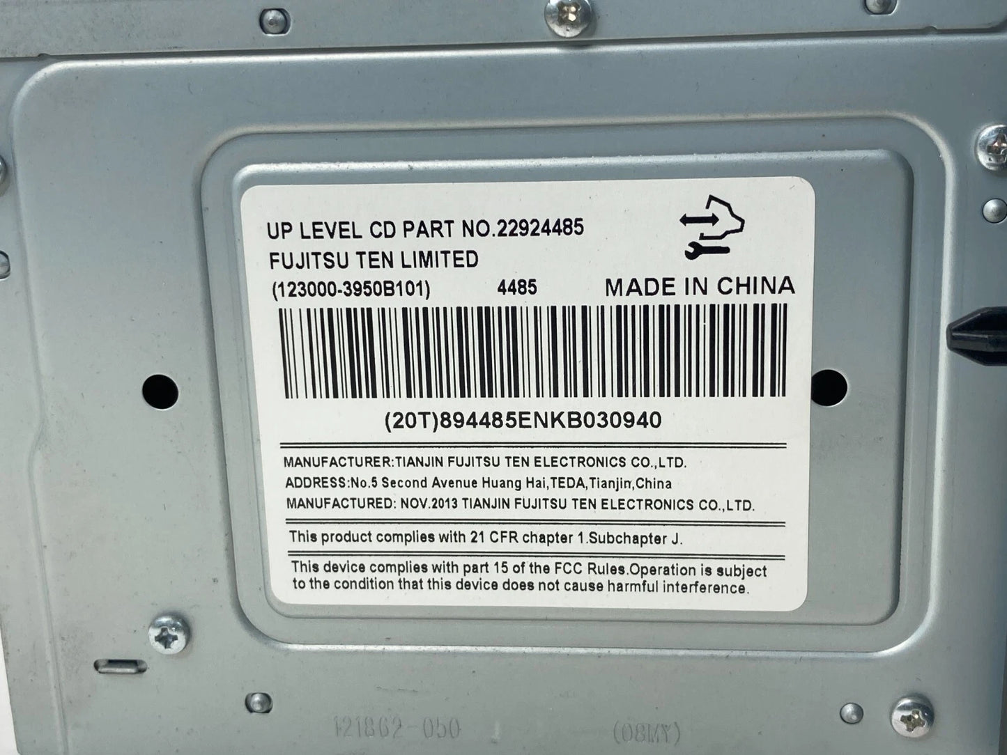 2012-2015 CHEVROLET CAPTIVA SPORT RADIO AM/FM CD PLAYER RECEIVER 22924485 OEM