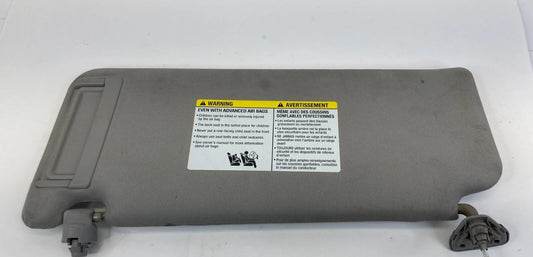 05-12 NISSAN ARMADA FRONT RIGHT PASSENGER LIGHTED SUNVISOR SUN VISOR GRAY OEM