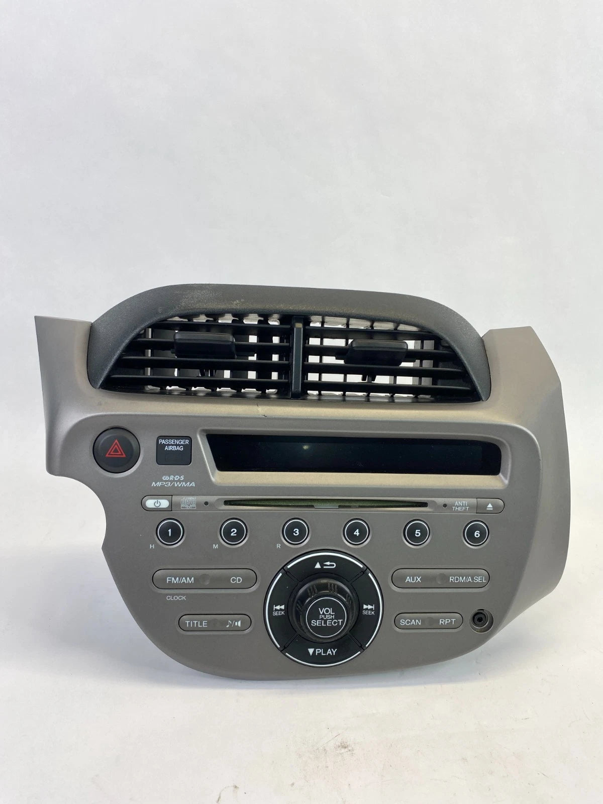 09-13 HONDA FIT AM FM RADIO STEREO DASH BEZEL PANEL ASSEMBLY 39100-TK6-A013 OEM