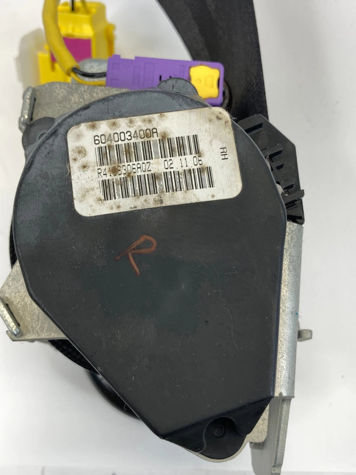 2005-2007 VOLKSWAGEN JETTA SEAT BELT RETRACTOR ASSEMBLY OEM FACTORY 604003400A
