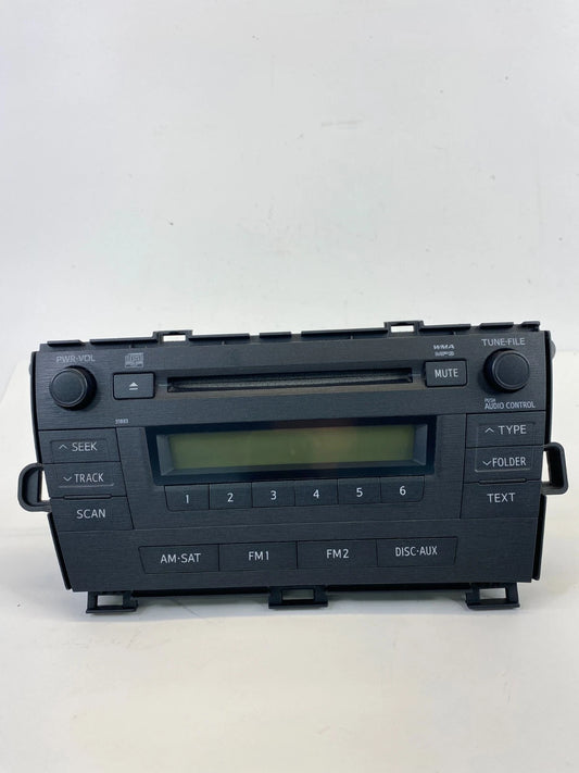 2010 2011 TOYOTA PRIUS RADIO RECEIVER CD DISC PLAYER MP3 WMA UNIT 8612047290 OEM