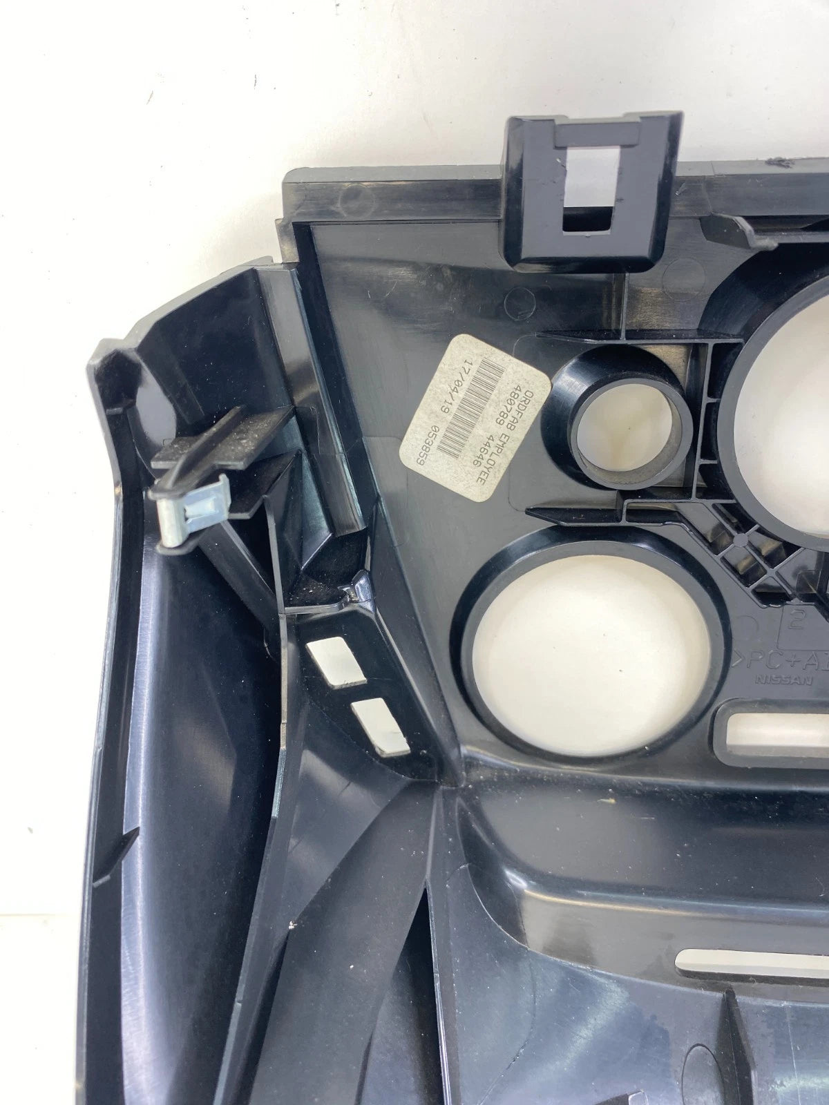 2015-2019 Nissan Versa Lower Center Dash Climate Control Bezel Panel Assy OEM