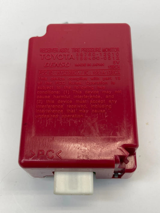 2009-2013 TOYOTA COROLLA TPMS TIRE PRESSURE COMPUTER CONTROL MODULE 89760-12010