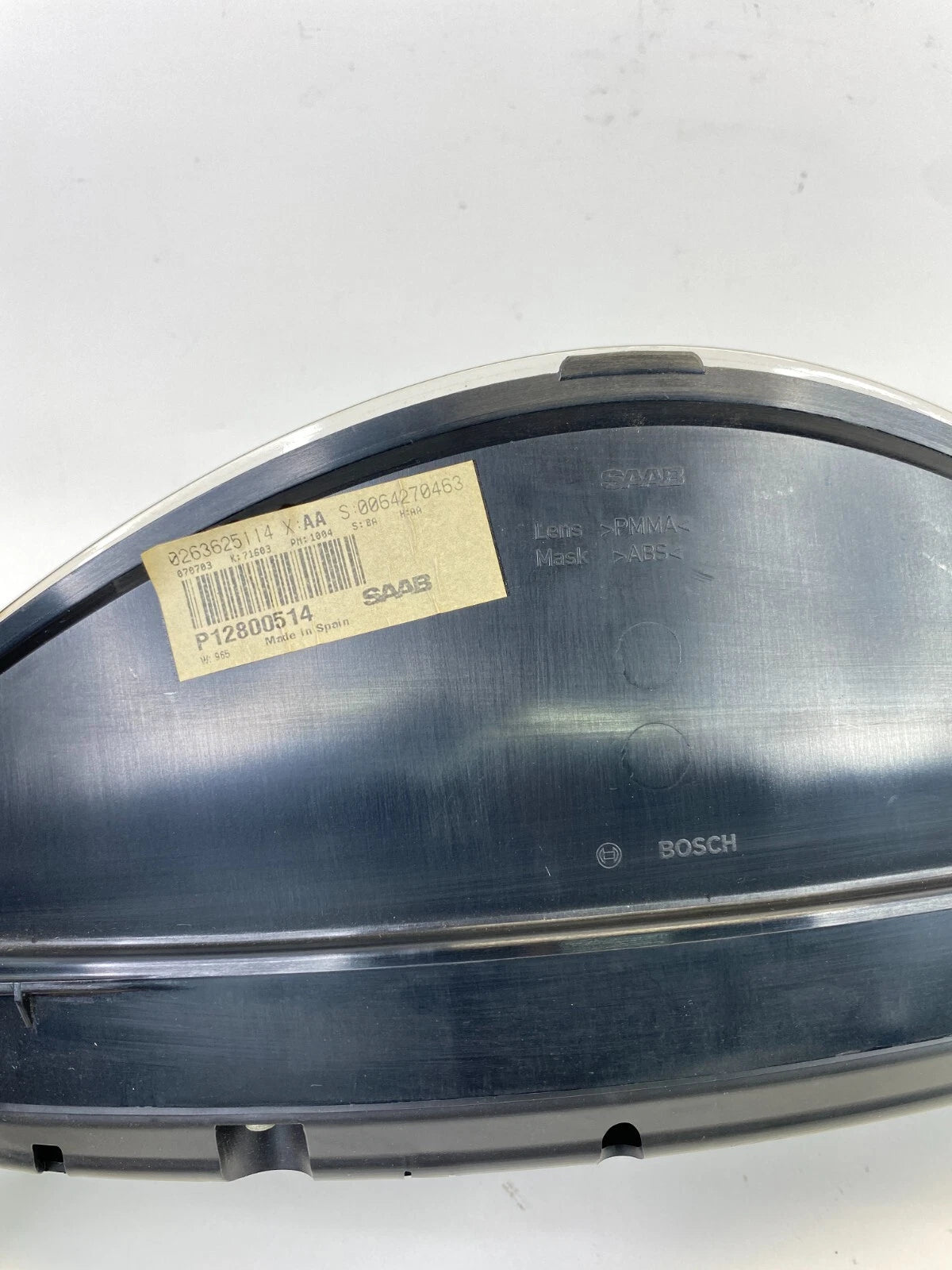 03 04 05 06 SAAB 9-3 TURBO AT 2.0L INSTRUMENT CLUSTER SPEEDOMETER 129K MILES OEM