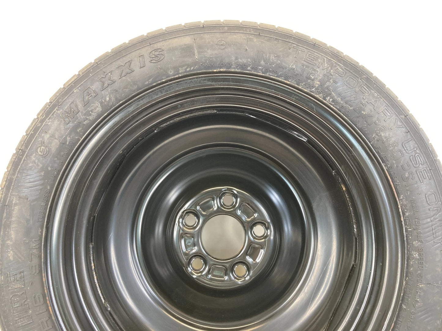 2012-2018 FORD FOCUS EMERGENCY SPARE TIRE WHEEL COMPACT DONUT T125/80 R16 OEM