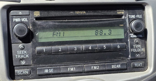 2008-2011 TOYOTA YARIS AM FM RADIO CD PLAYER RECEIVER AUDIO UNIT OEM 86120-52A20