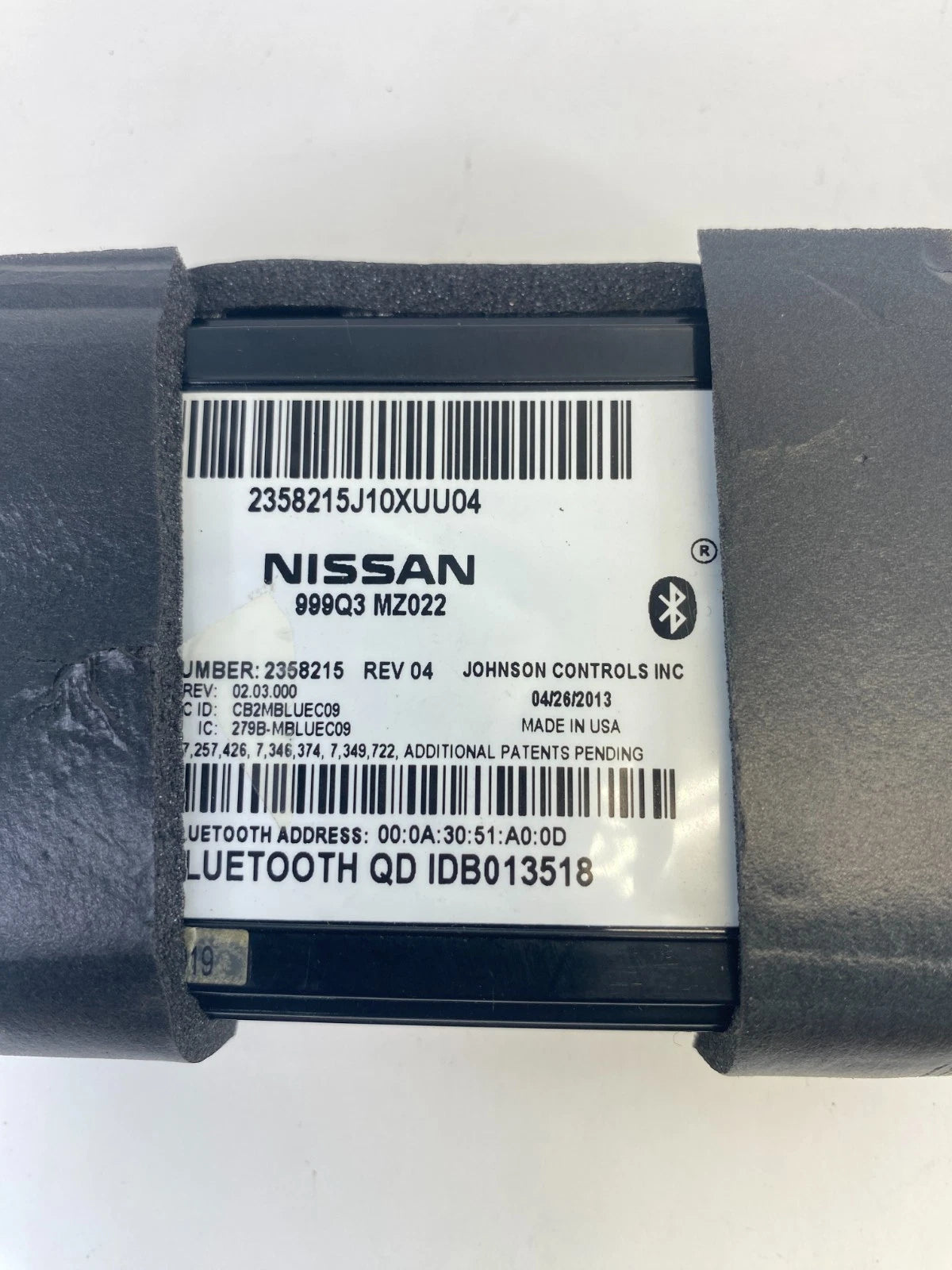 2013 NISSAN ROGUE BLUETOOTH CONTROL UNIT INTERFACE MODULE OEM 999Q3-GY001