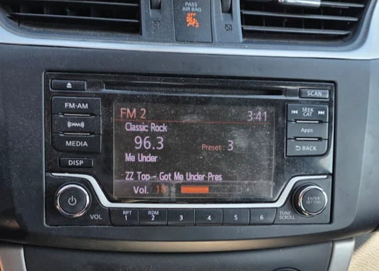2015 NISSAN SENTRA AM/FM RADIO MP3/WMA 6-DISC CD PLAYER 28185-9MB0A OEM