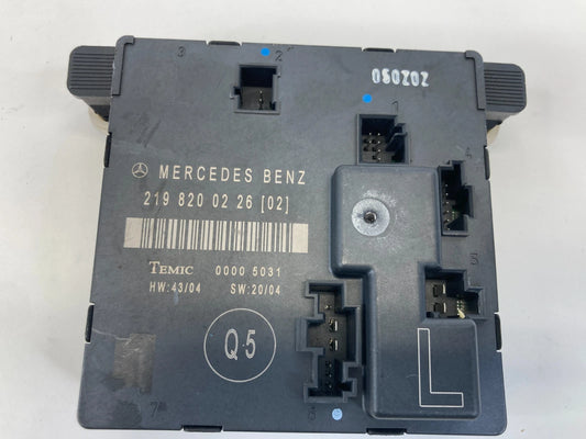 2006 MERCEDES-BENZ CLS500 REAR DRIVER SIDE DOOR CONTROL MODULE OEM 2198200226