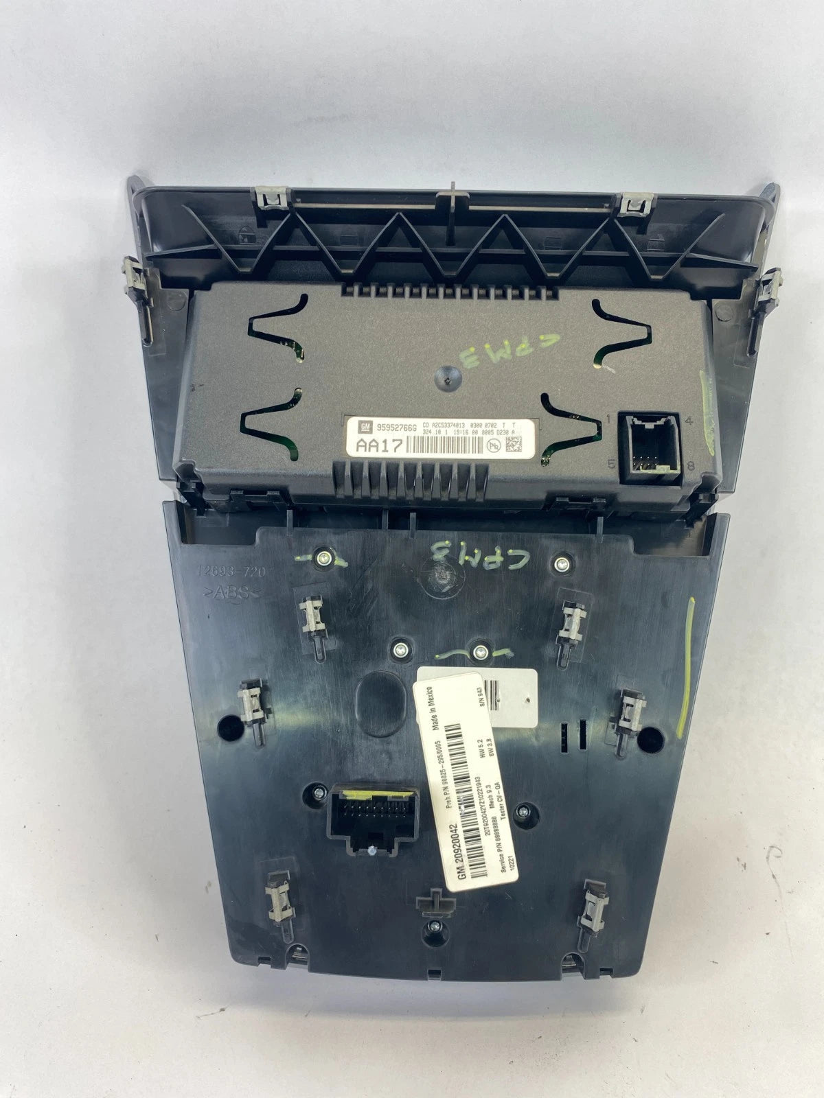 2010 2011 CHEVY EQUINOX FRONT DASH A/C CLIMATE CONTROL SWITCH W/RADIO SCREEN