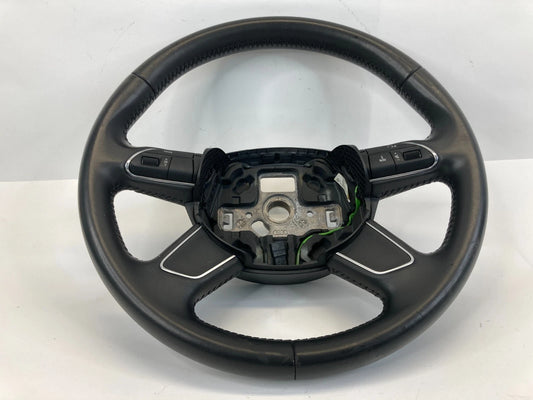 13-16 AUDI A4 A4 QUATTRO STEERING WHEEL W/ AUDIO SWITCH 4 SPOKE 4L0419091AC OEM