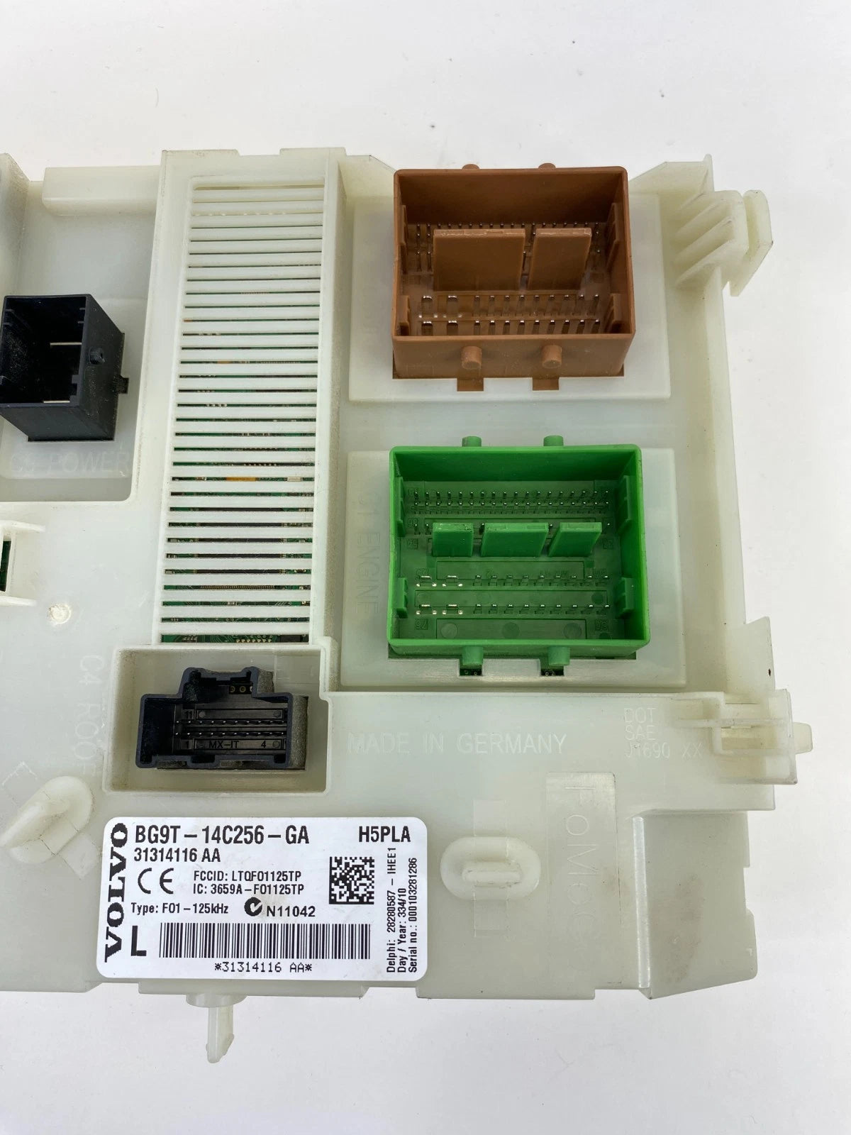 2011-2013 VOLVO S60 INTERIOR FUSE BOX JUNCTION BLOCK ASSEMBLY OEM BG9T-14C256-GA