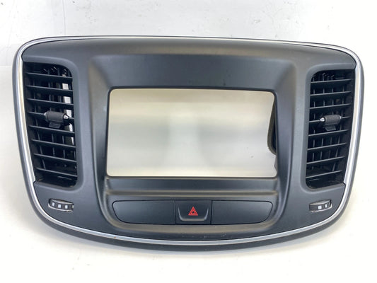 15-17 CHRYSLER 200 DASH RADIO BEZEL TRIM W/ AIR VENT & HAZARD SWITCH 68160143AA