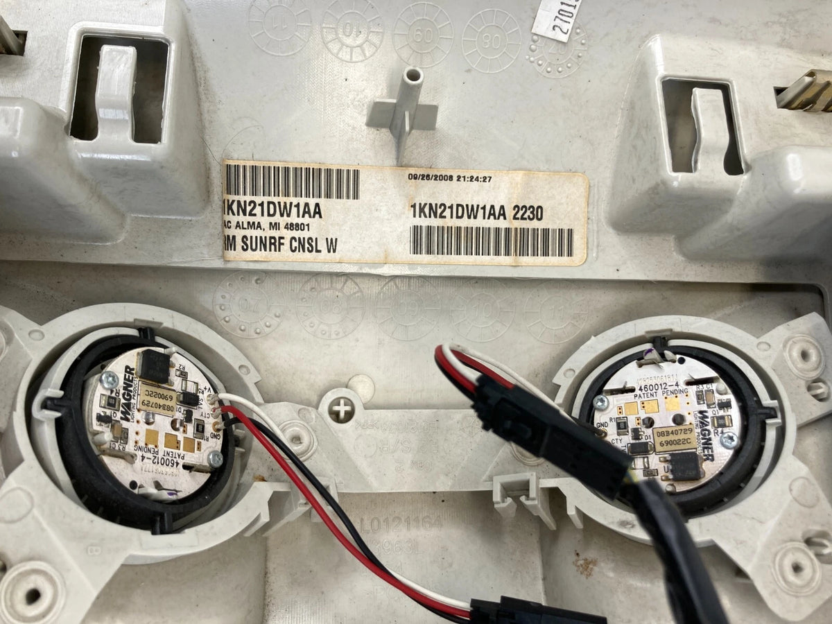 2009-2014 VOLKSWAGEN ROUTAN ROOF OVERHEAD CONSOLE W/ CLIMATE CONTROL 1KN21DW1AA