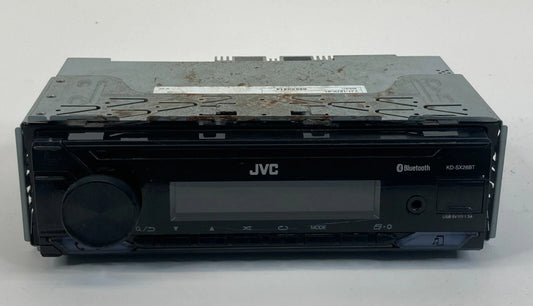 JVC KD-SX26BT SINGLE DIN RADIO STEREO BLUETOOTH AM FM USB AUX RECEIVER 096X0414