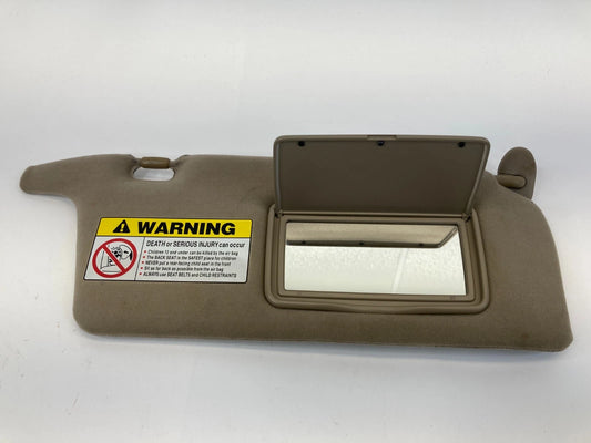 01-05 HONDA CIVIC SEDAN HYBRID RIGHT PASSENGER SIDE SUN VISOR SHADE BEIGE OEM