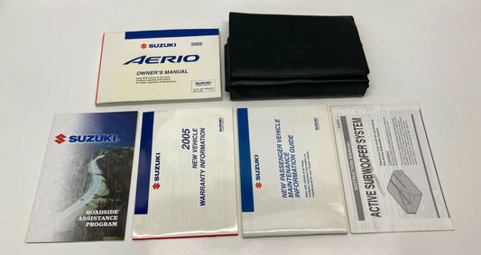 2005 05 SUZUKI AERIO OWNER'S MANUAL GUIDE & WARRANTY INFORMATION W/ CASE OEM