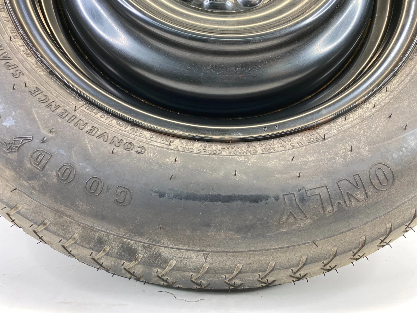 08-13 NISSAN ROGUE EMERGENCY SPARE TIRE COMPACT DONUT T155/90D16 R16 16" OEM
