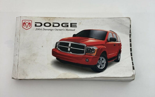 2004 04 DODGE DURANGO OWNER'S MANUAL HANDBOOK GUIDE OEM