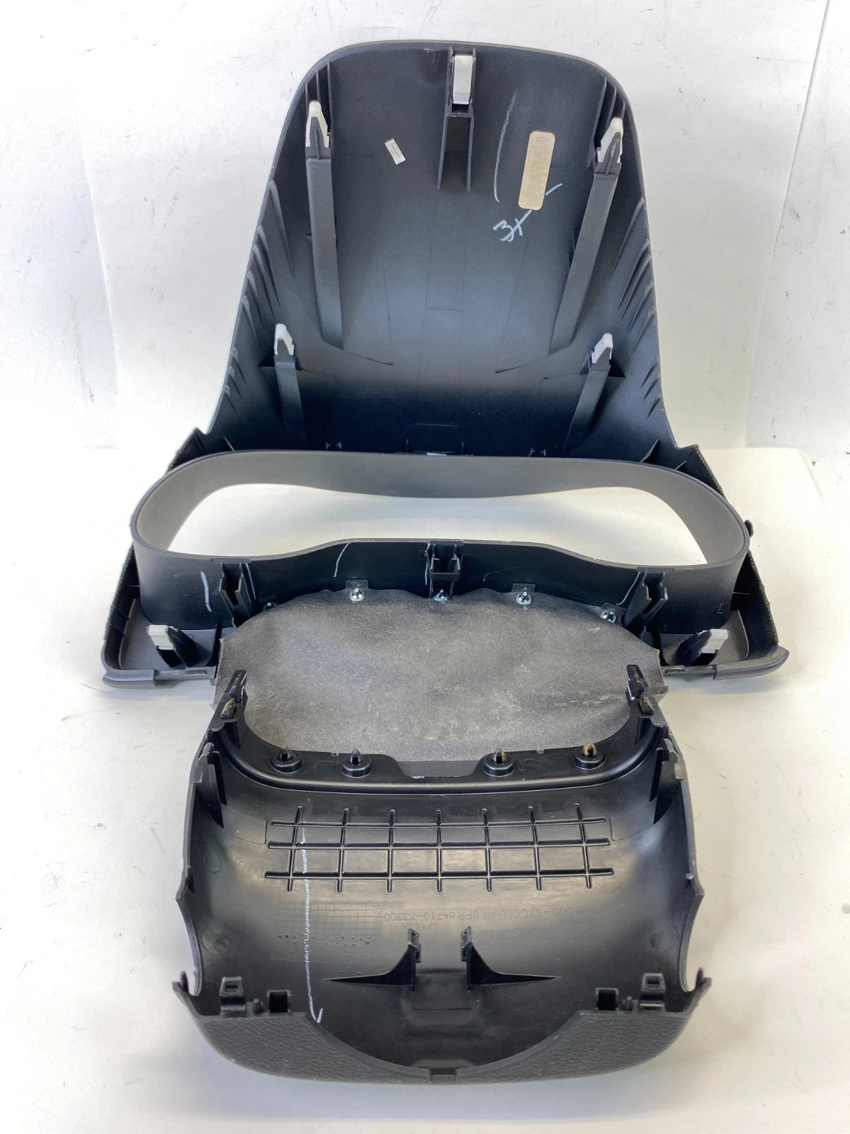 17 18 HYUNDAI ELANTRA CLUSTER BEZEL COVER TRIM W/ UPPER STEERING COLUMN COVER