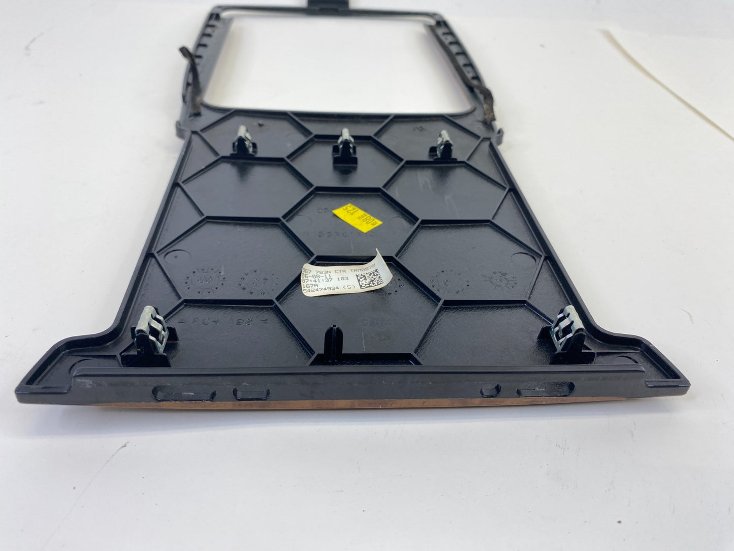 2008-2012 Buick Enclave Center Console Storage Box Wood Cover Plate Bezel Trim