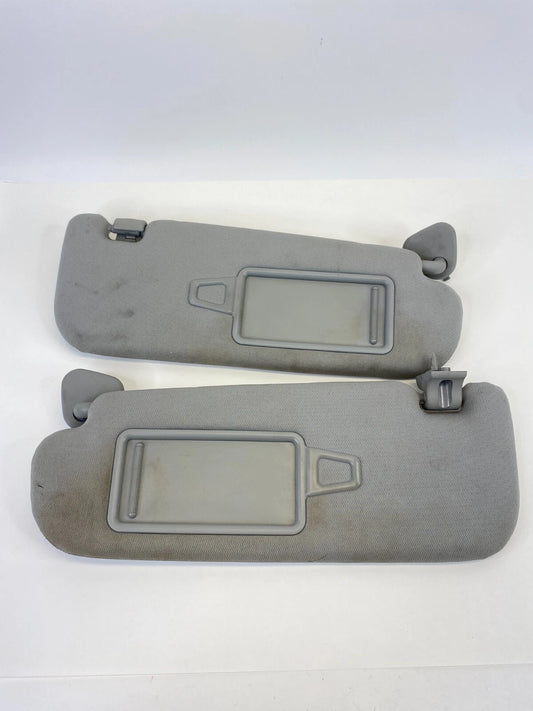 11-16 KIA OPTIMA FRONT RIGHT & LEFT SIDE SUN VISOR SHADE PAIR SET W/ CLIPS OEM