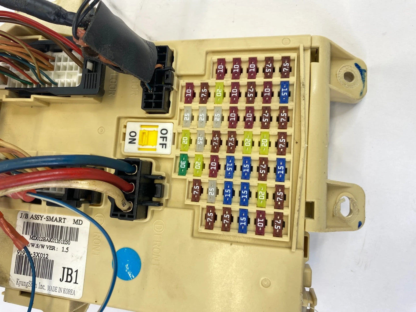 11-13 HYUNDAI ELANTRA 1.8L INTERIOR CABIN FUSE JUCTION RELAY BOX 91950-3X012 OEM