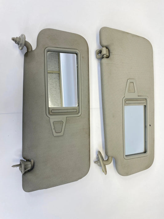 2010-2013 KIA FORTE FRONT LEFT RIGHT SUNVISOR SHADE MIRROR PAIR SET OEM FACTORY