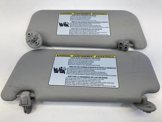 2014-2017 TOYOTA COROLLA SUN VISOR SET LH RH DRIVER PASSENGER GRAY CLOTH OEM
