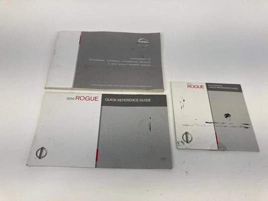 2010 10 NISSAN ROGUE OWNERS MANUAL INFORMATION WARRANTY GUIDE BOOK SET OEM